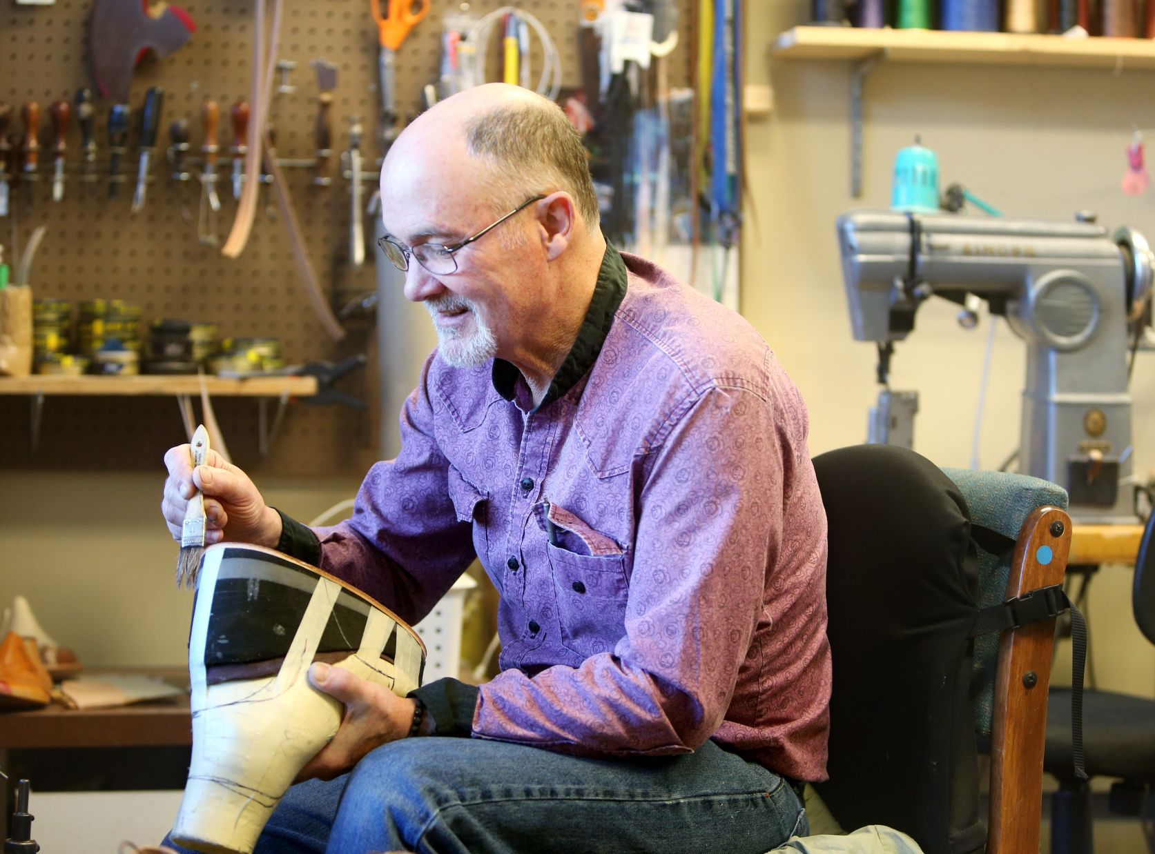 Kevin Eisele at Eisele's Custom Footwear